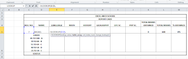 Lesson#5: Function VLOOKUP and dollar sign - Excelabcd