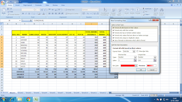 CONDITIONAL FORMATTING