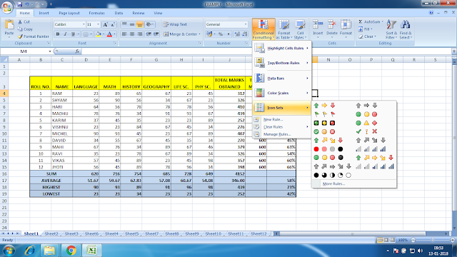 CONDITIONAL FORMATTING