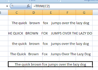 Text functions in Excel