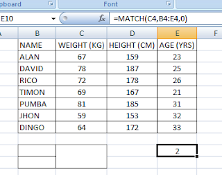 INDEX and MATCH