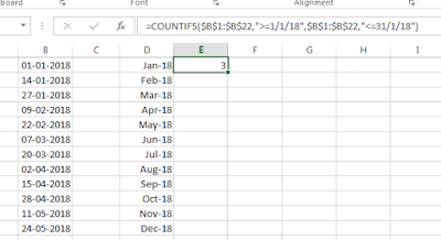 Count cells in Excel