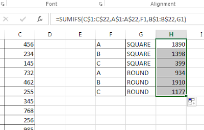 Excel COUNTIFS function