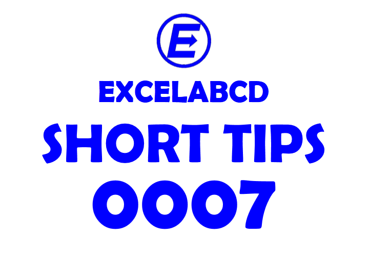 Short Tips#0007: Make drop down list in Excel sheet