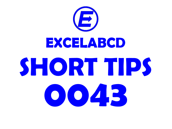 Short Tips#0043: Insert a Chart very easily