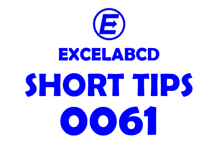 Short Tips#0061: Selection Shortcuts