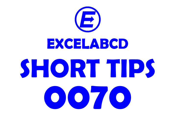 Short Tips#0070: How to highlight error cells