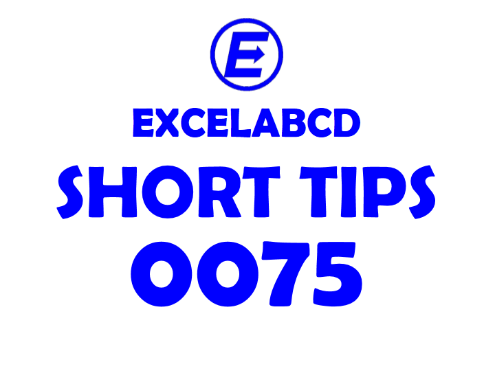 Short Tips#0075: How to find out complete blank rows in data sheet