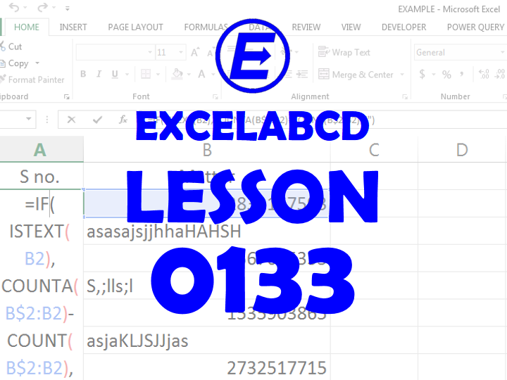 Lesson#133: Auto numbering formulas in Excel