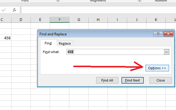 find linked values in Excel