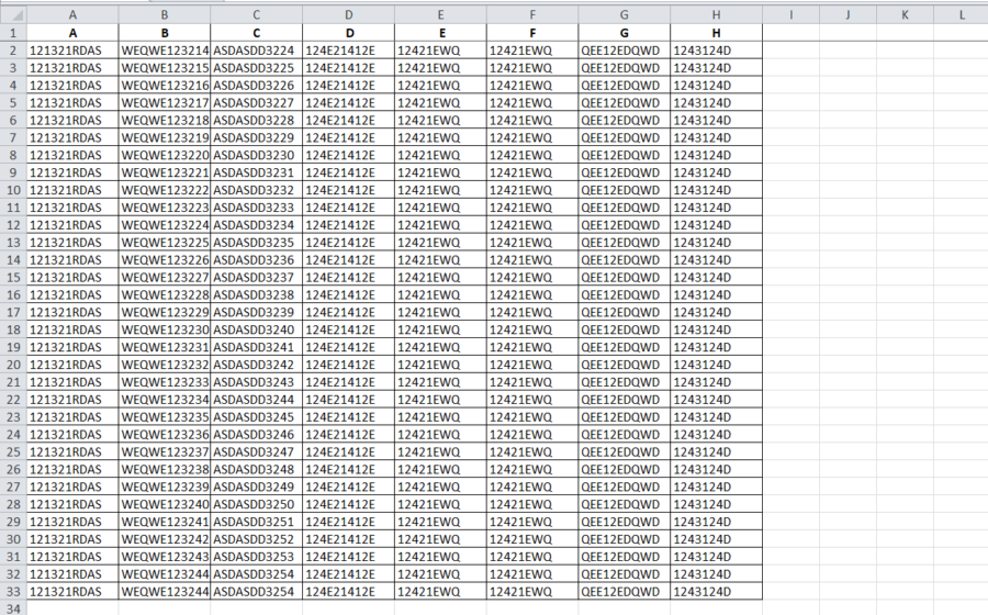 How to insert blank rows with no formula