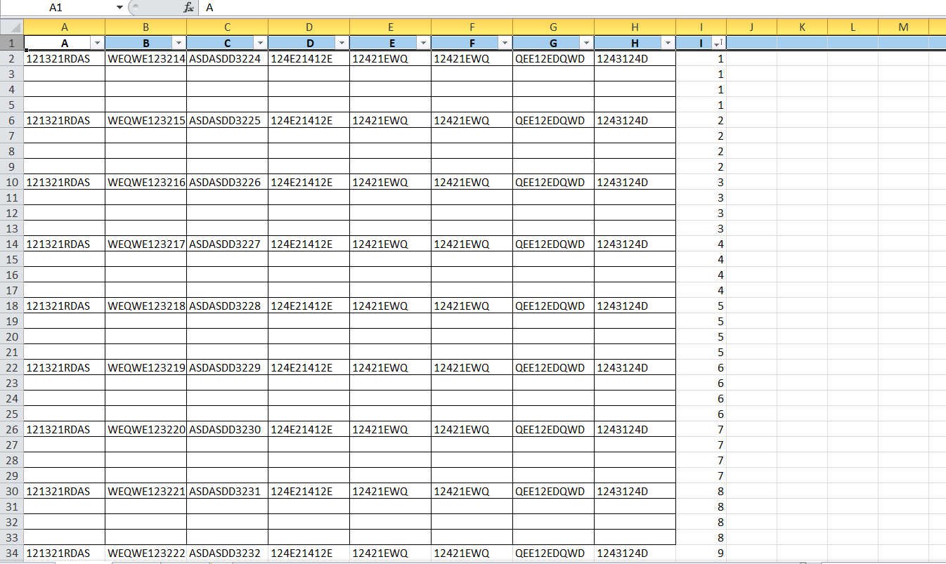 How to insert blank rows