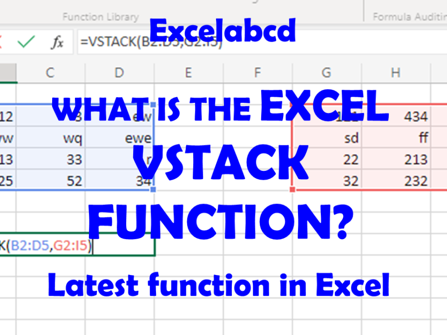 What is the Excel VSTACK function? - Excelabcd