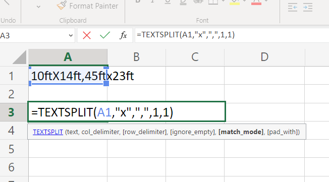 What is Excel function TEXTSPLIT