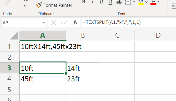 What is Excel function TEXTSPLIT