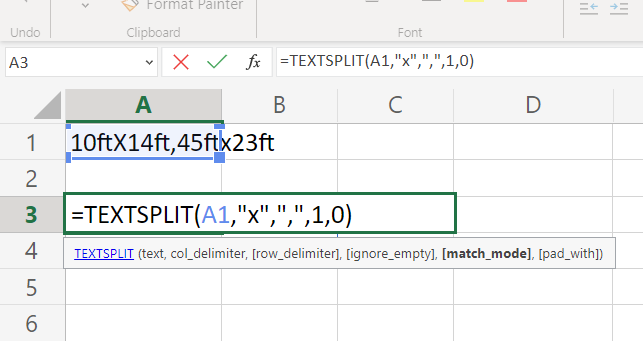 What is Excel function TEXTSPLIT