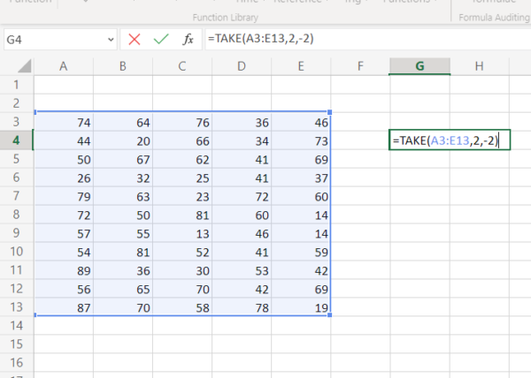Tak Function Tutorial Excel TAKE function - Excelabcd