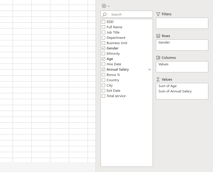 How to analyze employee database