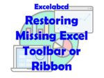 Lesson#227: Restoring Missing Excel Toolbar or Ribbon - Excelabcd
